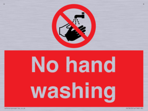 No hand washing